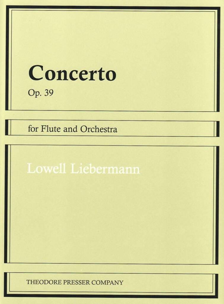 Liebermann- Flute Concerto No.1 Op 39 – All Flutes Plus