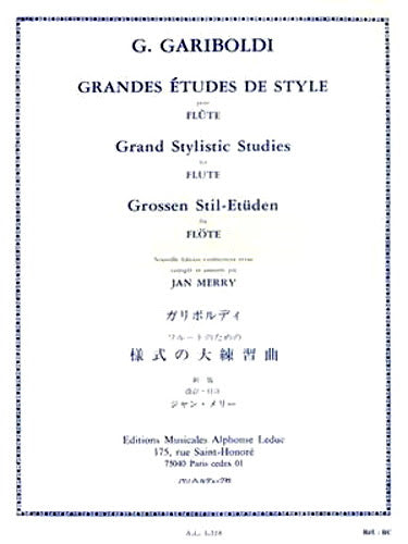 Gariboldi- Grand Stylistic Studies for Flute (Leduc)