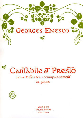 Enesco- Cantabile and Presto for Flute and Piano