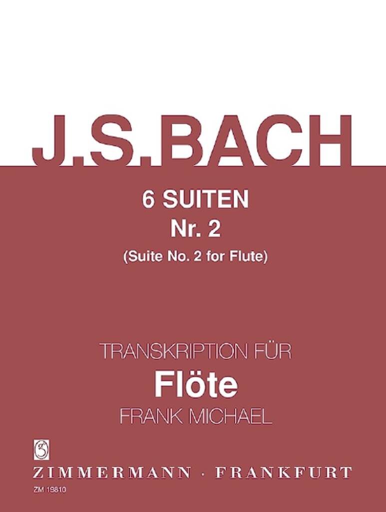 JS Bach 6 Suites for Solo Flute: No.2 (after BWV 1008)- Zimmermann