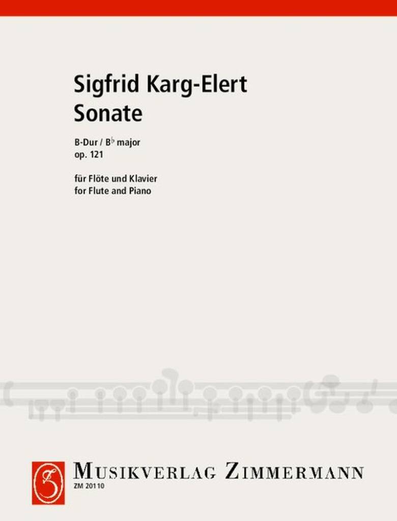 Karg-Elert- Sonata in Bb Op.121 for Flute and Piano
