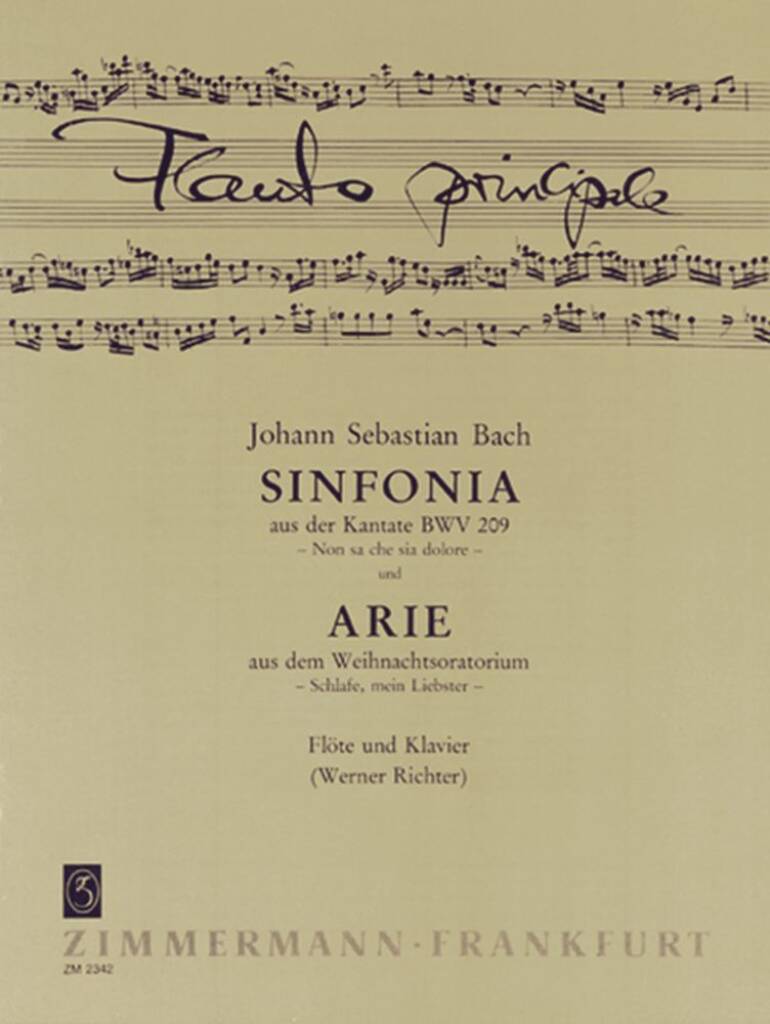 JS Bach Sinfonia from Cantata No 209-Flute and Piano