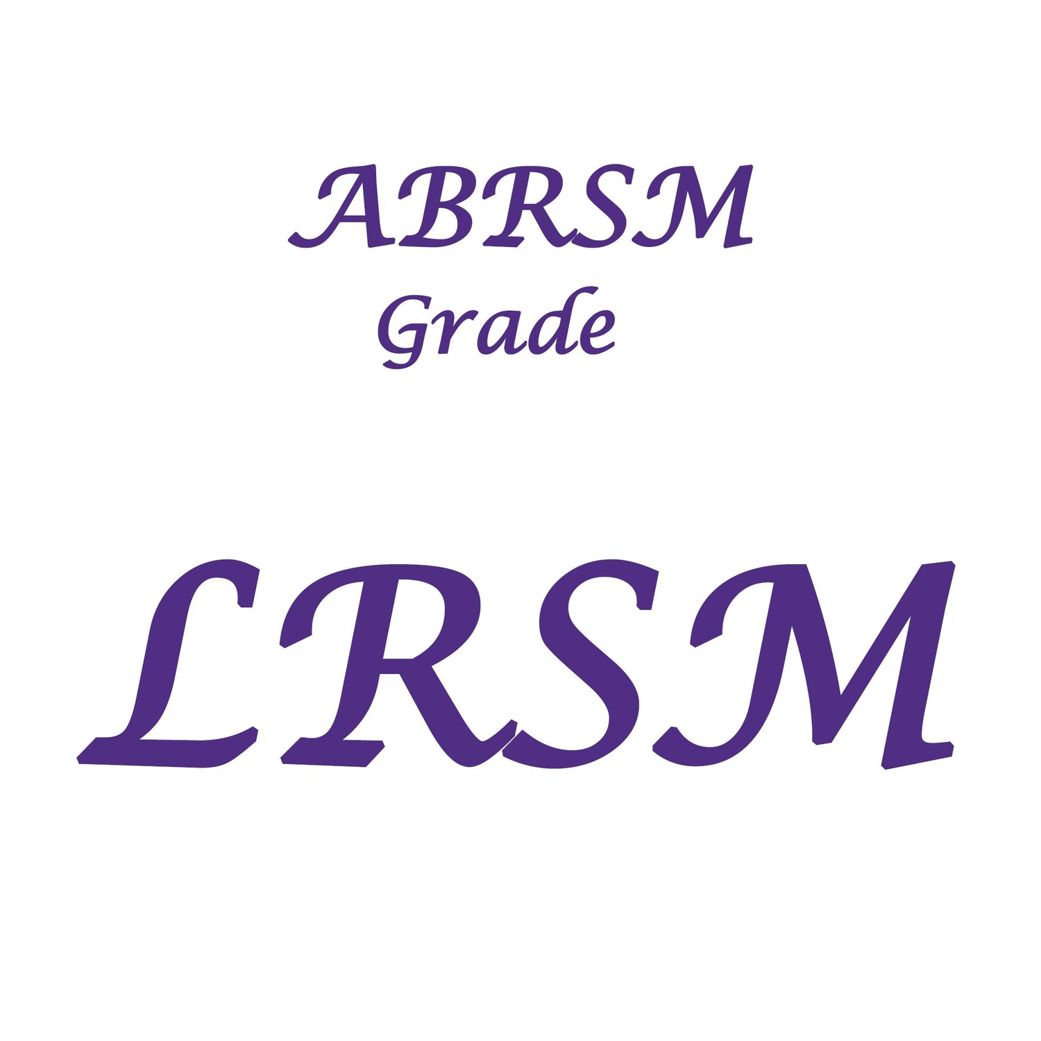 ABRSM LRSM