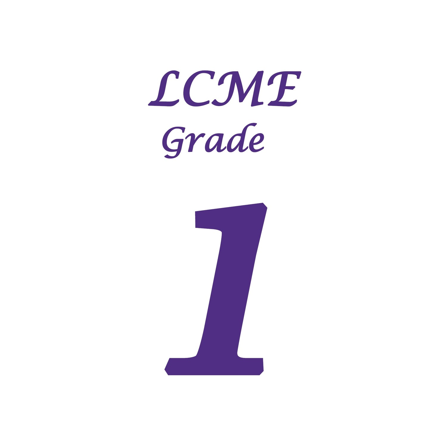 LCME Grade 1