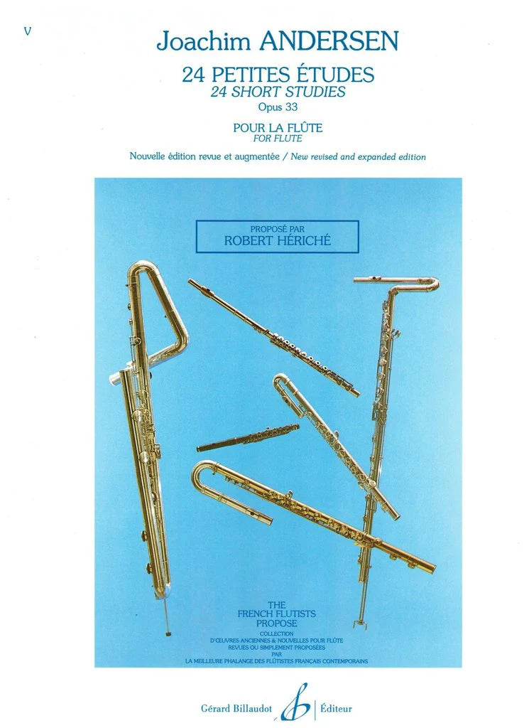 Andersen- 24 Short Studies for Flute Op. 33 (Billaudot)