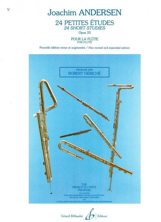 Andersen- 24 Short Studies for Flute Op. 33 (Billaudot)