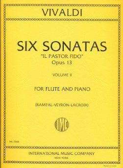 Vivaldi- Six Sonatas 'Il Pastor Fido' for Flute and Piano Op. 13 Vol. 1 and Vol. 2 (IMC)