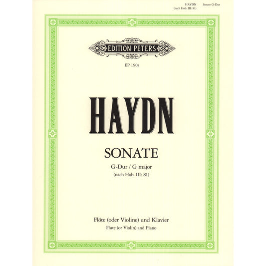 Haydn- Sonata in G Major for Flute & Piano