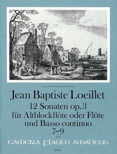 Loeillet- Sonatas 7-9 from Op.3 for Flute and Basso Continuo (Amadeus)