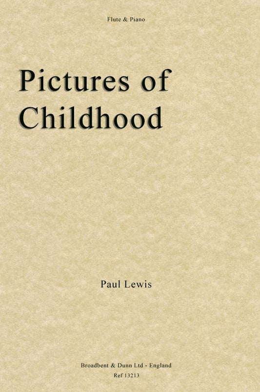 Lewis- Pictures of Childhood for Flute and Piano