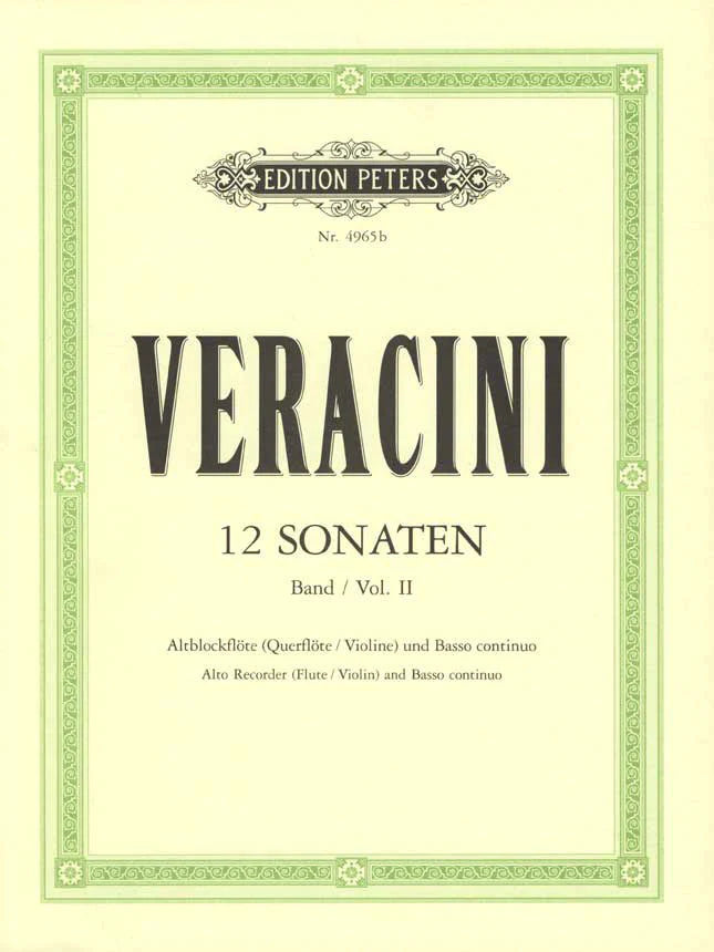 Veracini- 12 Sonatas for Flute and Basso Continuo