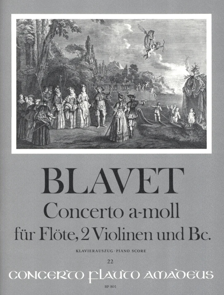 Blavet- Concerto A Minor For Flute and Strings (Piano reduction)