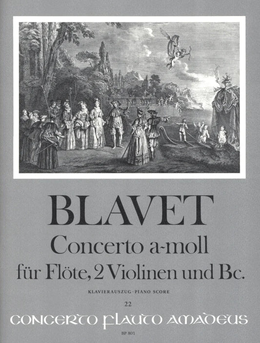 Blavet- Concerto A Minor For Flute and Strings (Piano reduction)