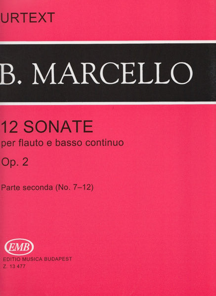 Marcello- 12 Sonatas Op 2 for Flute & Basso Continuo