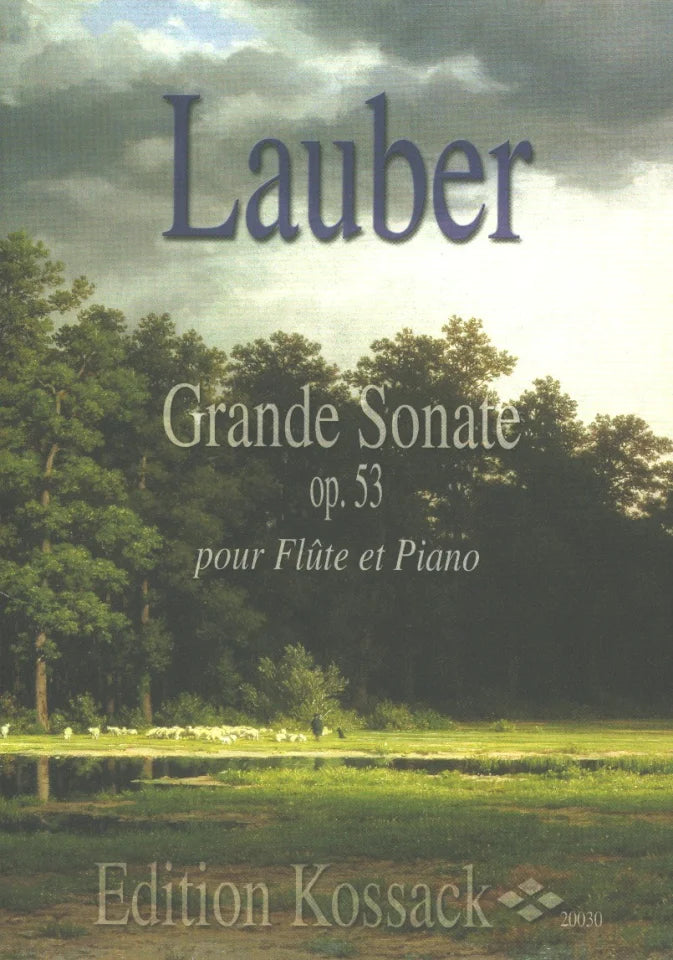 Lauber- Grande Sonate Op.53 for Flute and Piano