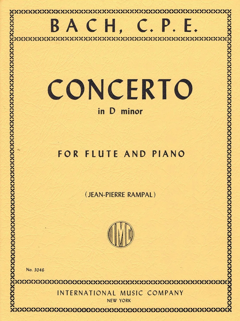 CPE Bach- Concerto in D minor for Flute and Piano (IMC)