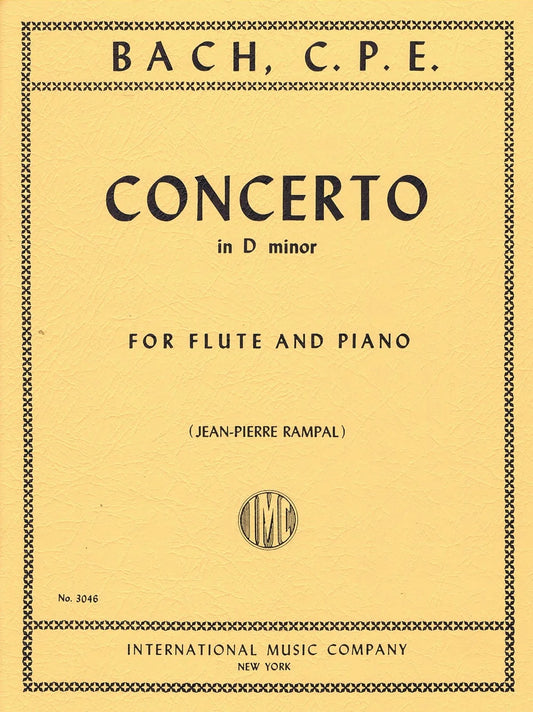 CPE Bach- Concerto in D minor for Flute and Piano (IMC)