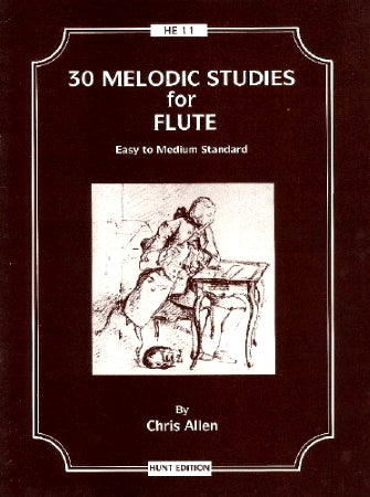 30 Melodic Studies for Flute (Easy to Medium Standard)