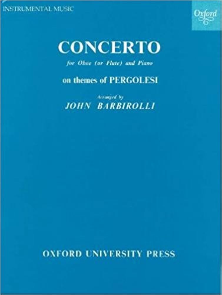 Barbirolli- Concerto on Themes of Pergolesi for Flute and Piano