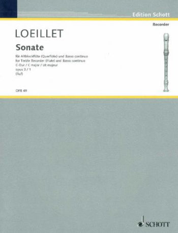 Loeillet- Sonata in C Major Op.3 No.1 for Flute and Basso Continuo