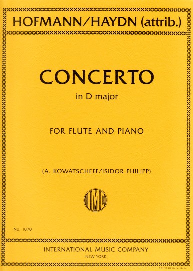 Haydn- Concerto in D for Flute and Piano (IMC)