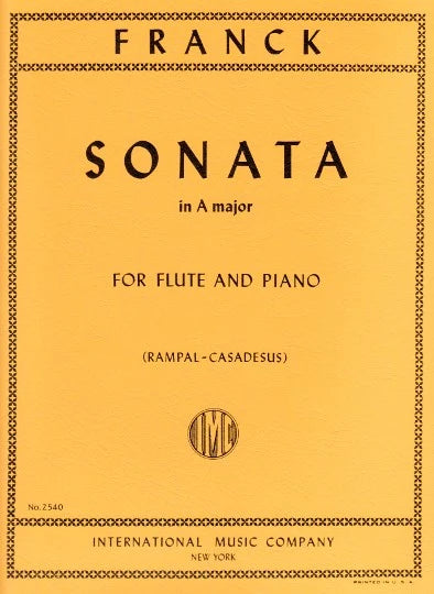 Franck- Sonata in A Major for Flute and Piano (IMC)