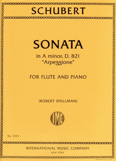 Schubert- Sonata in A Minor D821 Arpeggione for Flute and Piano (IMC)