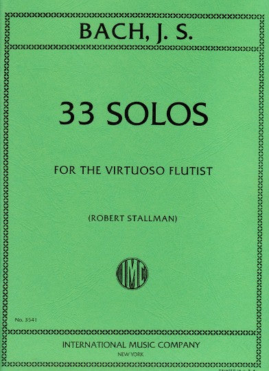 JS Bach- 33 Solos for the Virtuoso Flutist (IMC)