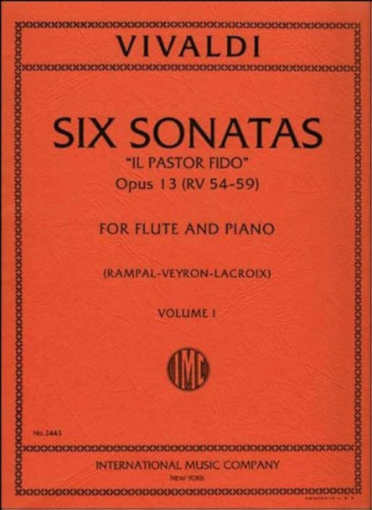 Vivaldi- Six Sonatas 'Il Pastor Fido' for Flute and Piano Op. 13 Vol. 1 and Vol. 2 (IMC)