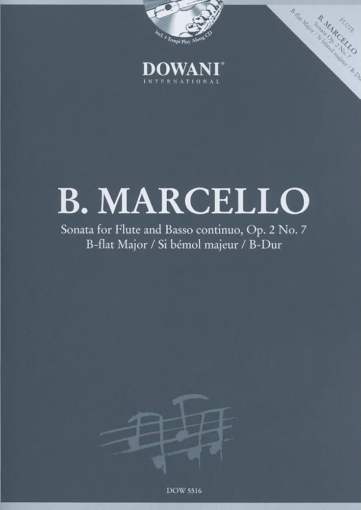 Marcello- Sonata in B Flat Major Op 2 No 7 for Flute & Basso Continuo