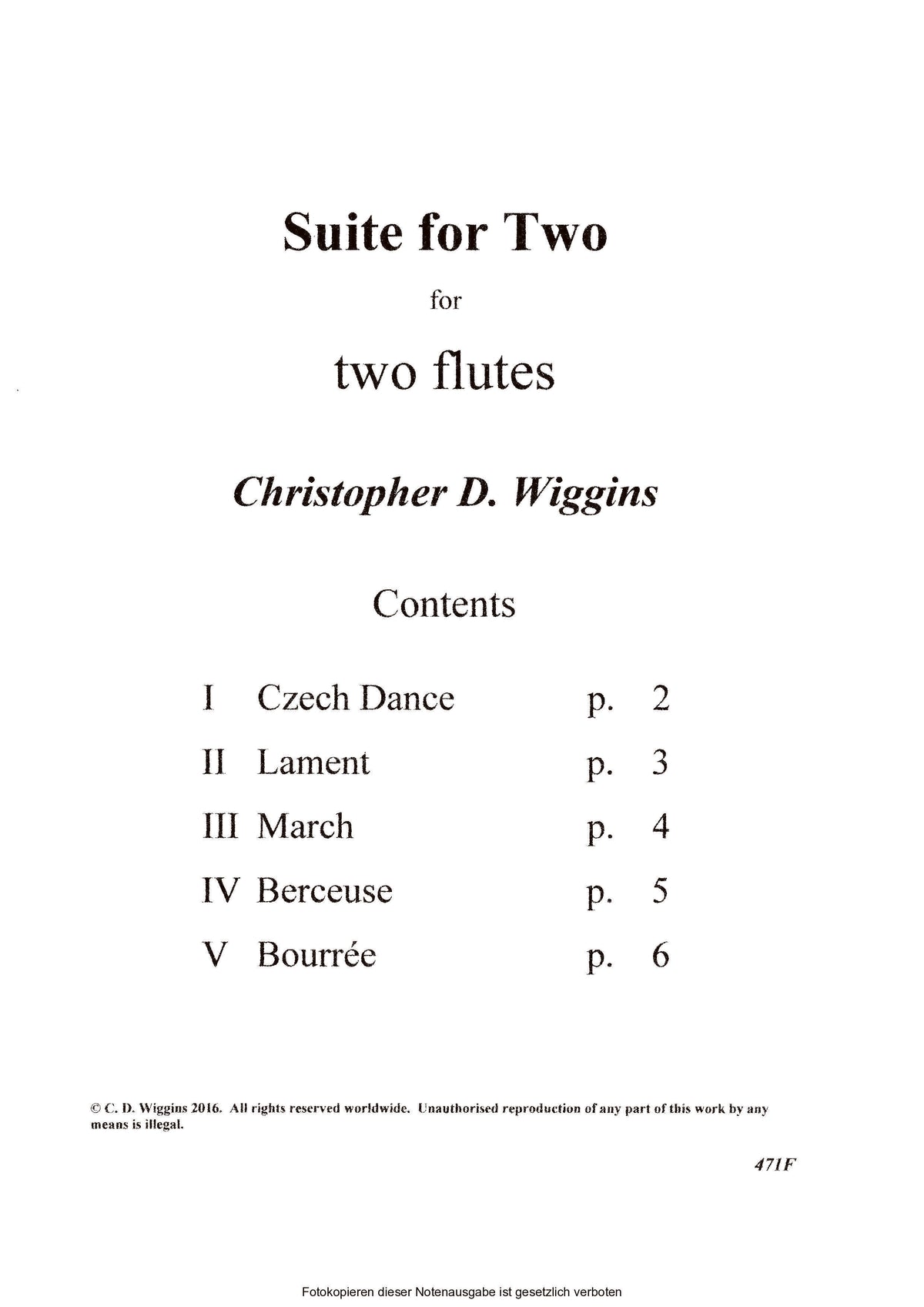 Wiggins- Suite for Two Flutes