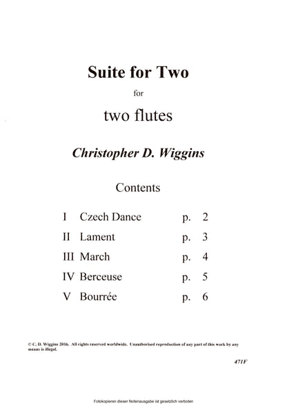 Wiggins- Suite for Two Flutes