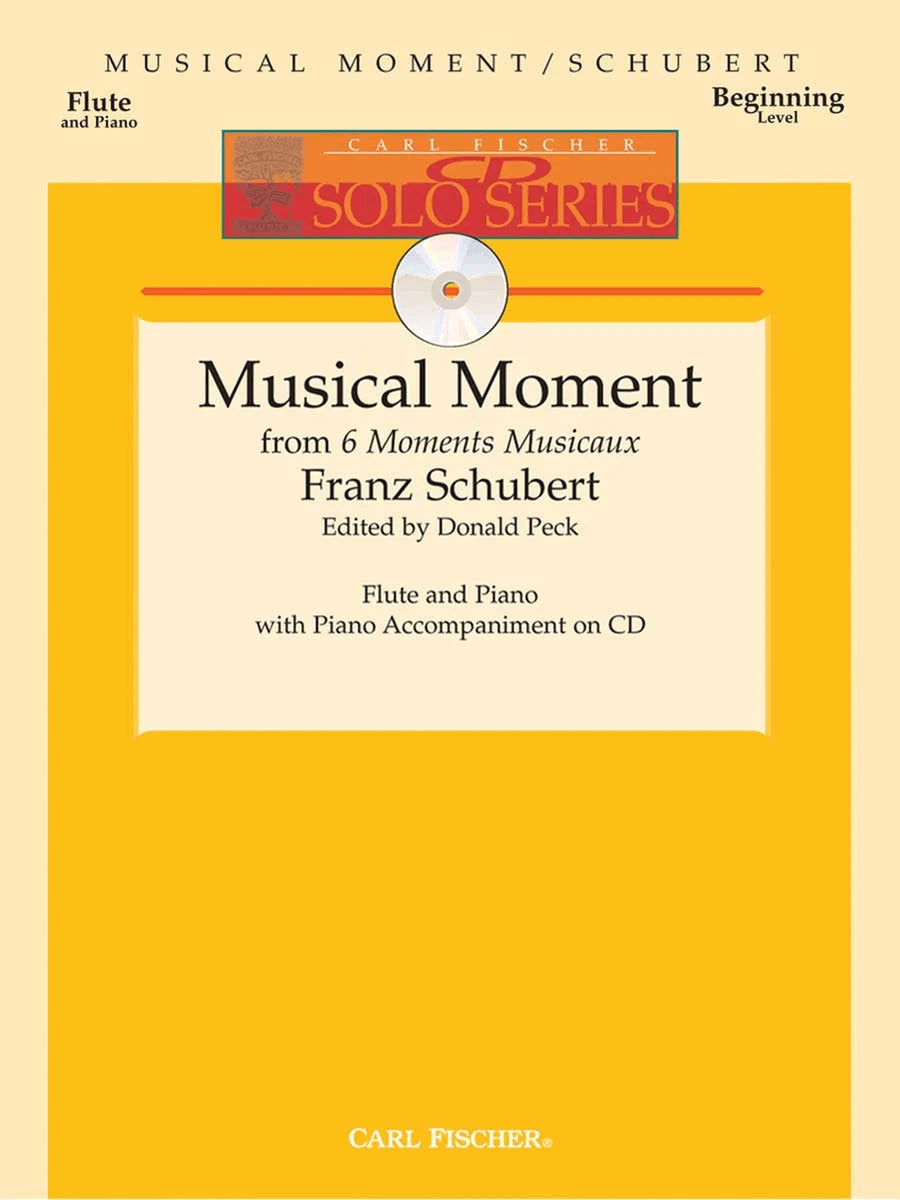 Schubert- Musical Moment from 6 Moments Musicaux for Flute and Piano (With CD)