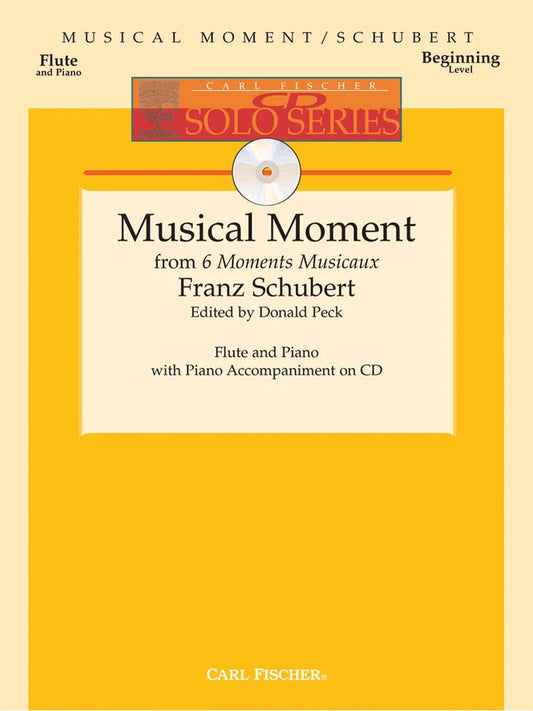 Schubert- Musical Moment from 6 Moments Musicaux for Flute and Piano (With CD)