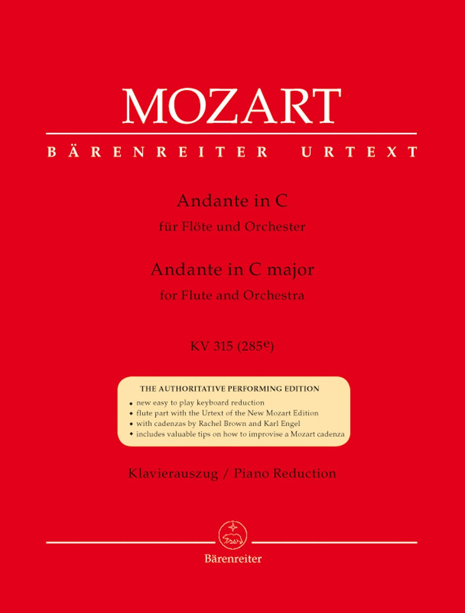 Mozart- Andante in C Major K315 for Flute and Piano (Barenreiter)