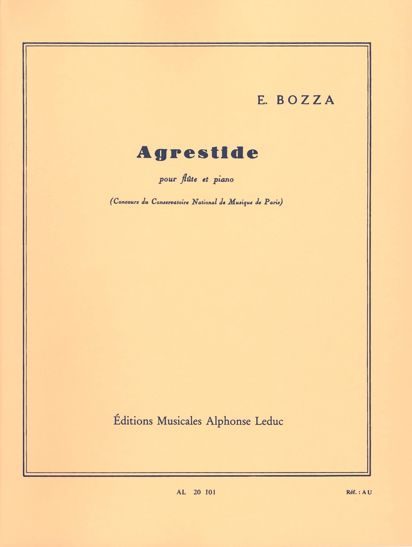Bozza Agrestide- Flute and Piano