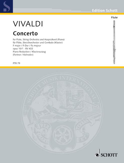Vivaldi- Concerto No 5 in F Major RV433 for Flute and Piano