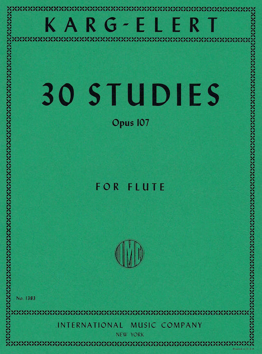Karg-Elert- 30 Studies Op. 107 for Flute (IMC)