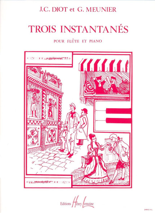 Meunier- Trois Instantanes for Flute and Piano