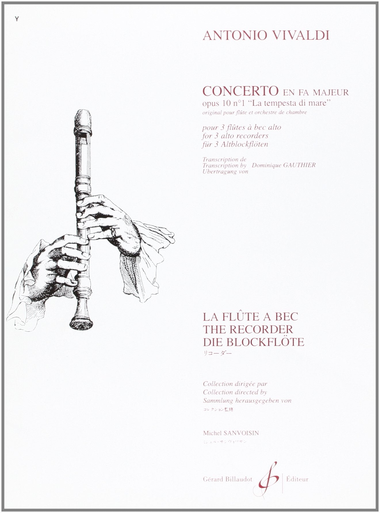 Vivaldi- Concerto in F Major (La Tempesta di Mare) arranged for 3 Flutes