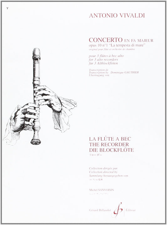 Vivaldi- Concerto in F Major (La Tempesta di Mare) arranged for 3 Flutes