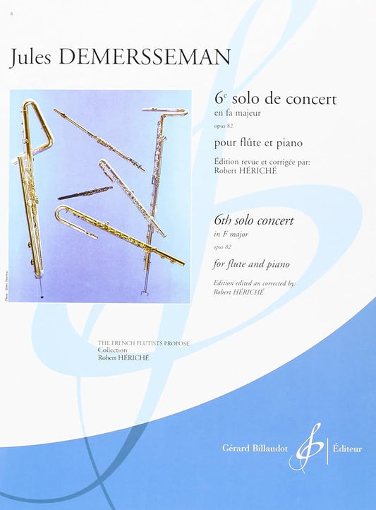 Demersseman- 6th Solo de Concert in F Major for Flute and Piano