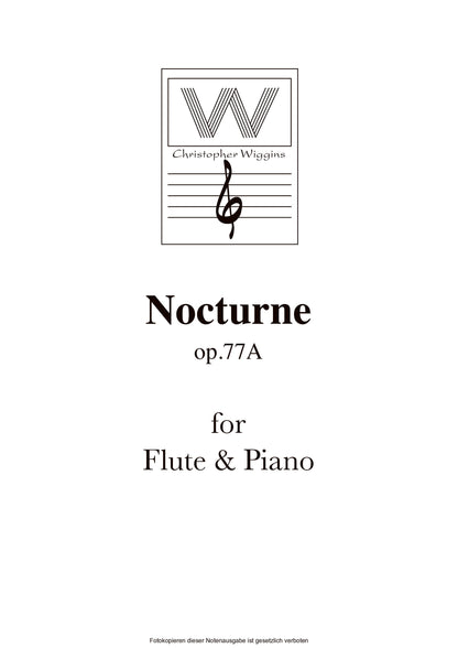 Wiggins- Nocturne Op.77a for Flute and Piano