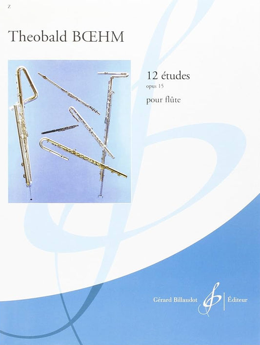 Boehm- 12 Studies for Flute Op. 15 (Billaudot)