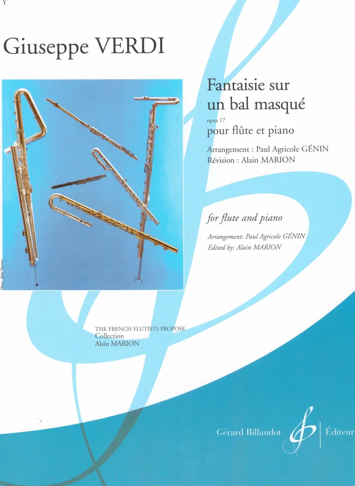 Verdi- Fantasie Sur Un Bal Masqué for Flute and Piano