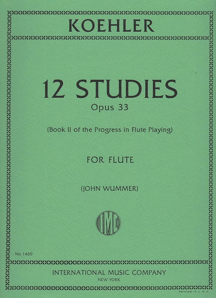 Köhler- 15 Easy Studies For Flute Op. 33 (IMC)