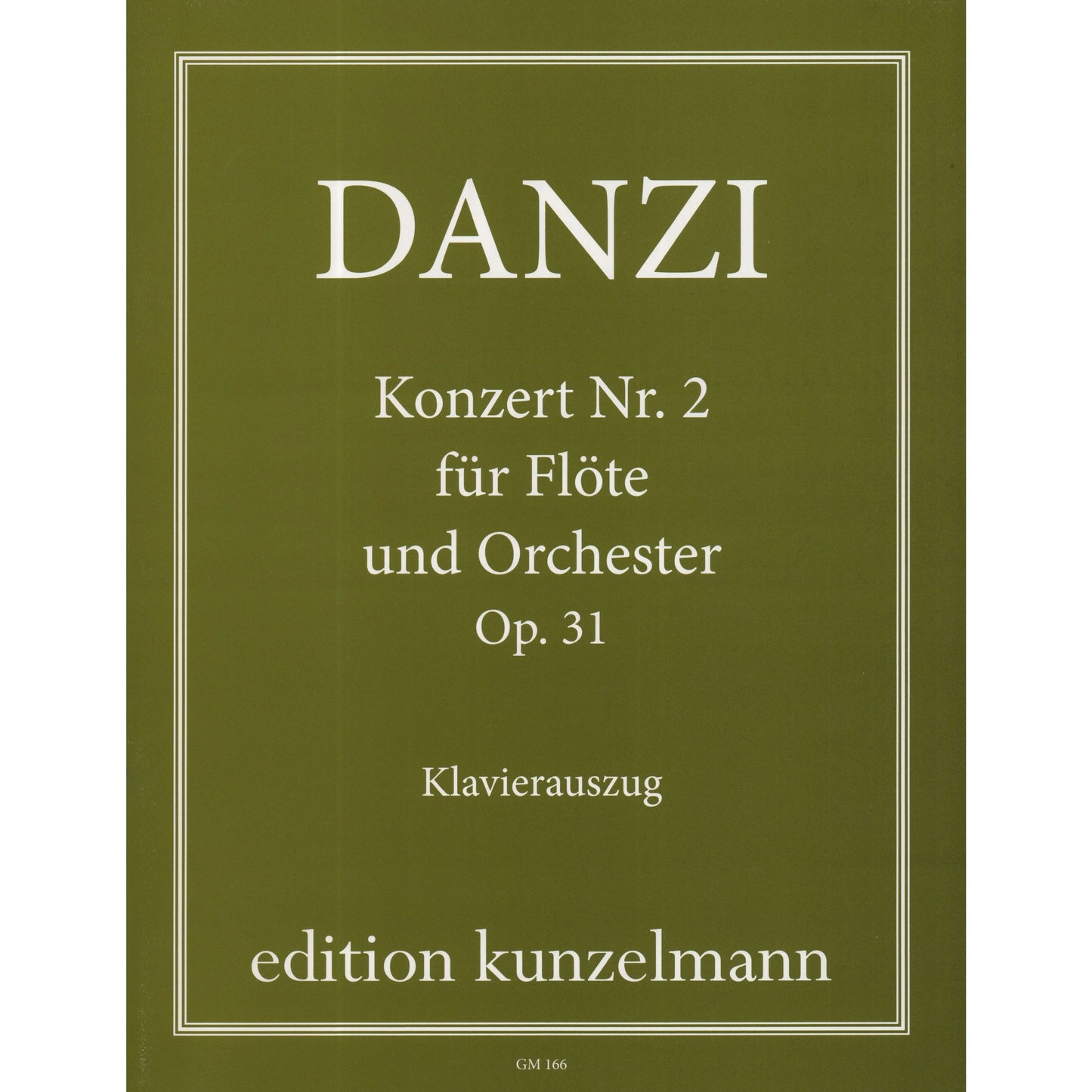 Danzi Concerto No 2 in D Minor Opus 31 for Flute and Piano