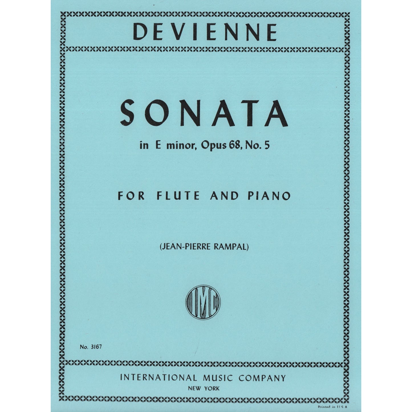 Devienne- Sonata in E Minor Op. 68 No. 5 for Flute and Piano (IMC)