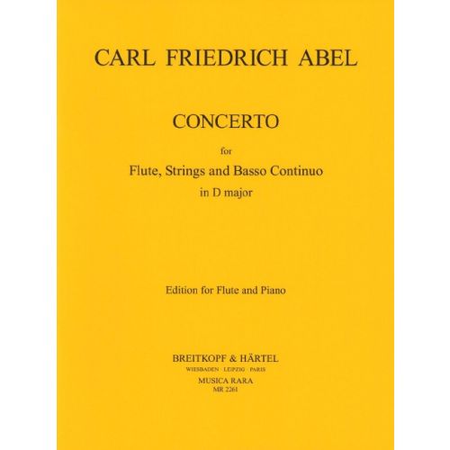 Abel Concerto in D Major for Flute and Piano