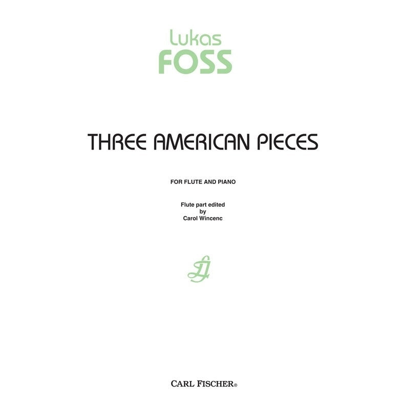 Foss- Three American Pieces for Flute and Piano
